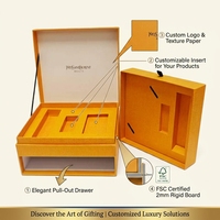 Boîte cadeau de luxe personnalisée pour cosmétiques, en carton rigide, avec compartiment et plateau, pour ensemble de soins de la peau et maquillage, logo personnalisé