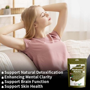 Nhãn hiệu riêng nấm Matcha Bột Sư tử bờm hỗ trợ năng lượng tập trung tiêu hóa miễn dịch trà xanh bổ sung - Product Image 2