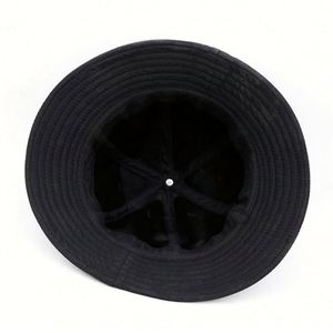 Japanese & Korean Style Dome Fisherman <b>Hat</b> 100% Cotton Winter Sunshade Men's Women's Outdoor Bucket Sun <b>Hat</b> with Button - Product Image 3