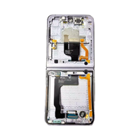 Rangka tengah perumahan dengan engsel Kabel Flex goresan kecil tanpa Lcd untuk Samsung Z Flip 4 F721u F721B F721n F721 bingkai Tengah