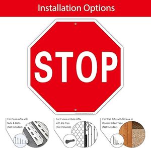 2024 segnali di avvertimento lenti di <span class=keywords><strong>Stop</strong></span> Street di vendita calda sono realizzati in alluminio riflettente resistente alla ruggine resistente agli agenti atmosferici - Product Image 3