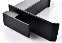 Robinet de lavabo cascade noir de luxe moderne, style européen, mitigeur de salle de bain à poignée unique
