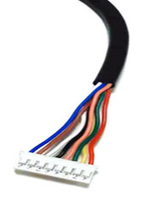 Kabel Ribbon Berpelindung Dua Ujung JST XH2.54mm Custom dengan Inti Ferit 1007 24AWG untuk Kontrol Industri
