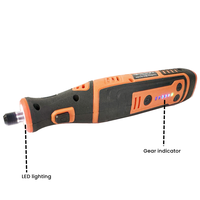 USB charge 8V meuleuse sans fil kit d'outils rotatifs 5 réglage de la vitesse pour meulage gravure polissage manucure pour animaux de compagnie 135PC
