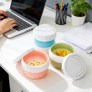 Boîte de conservation alimentaire ronde Kean, hermétique, compatible micro-ondes, pour réfrigérateur et utilisation chauffante - Product Image 3