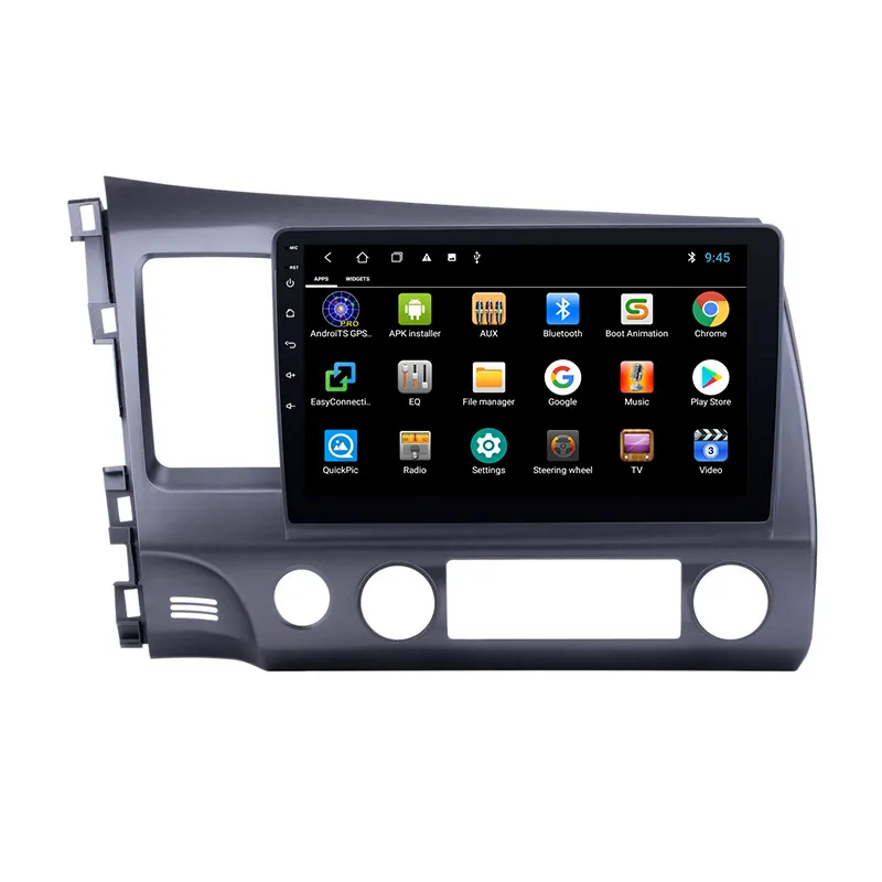 Android 9 10,1 pulgadas de la Radio del coche para Honda Civic 2006 - 2011 con estéreo de coche MP5 GPS BT Multimedia BT IPS WiFi