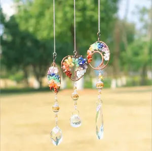 Wholesale High Quality Natural Stone Quartz k9 Crystal Sun Catcher Crystal Sun Catchers Hanging Sun Catchers For Gifts