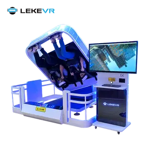 LEKE VR 2 Seats 360 Flight Simulator Virtual Reality Interactive 360 Motion VR Roller Coaster