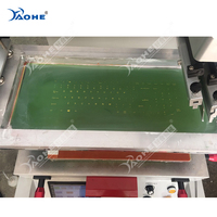 Cadre de sérigraphie Haohe avec lame de déroulage pour machine de sérigraphie
