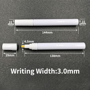 Custom Logo 15mm tubo di alluminio vuoto riutilizzabile pennarello con inchiostro permanente per la scrittura su carta - Product Image 2