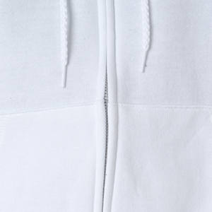 100% coton Logo personnalisé imprimé à capuche pleine fermeture éclair poids lourd sweat à capuche surdimensionné français éponge polaire vierge avec un design uni pour les hommes - Product Image 5