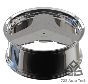 722auto - Juego de Ruedas/Llantas Forjadas de Aluminio Pulido 6061t6 de 17''-24'' para Autos Clásicos, para Ford Mustang <span class=keywords><strong>GT500</strong></span>, Tesla Y - Product Image 3