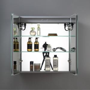 <span class=keywords><strong>Miroir</strong></span> de salle de bain de luxe avec éclairage LED Infinity, interrupteur tactile, lumière 3000K-6000K, cadre en aluminium, indice de protection IP54 - Product Image 5