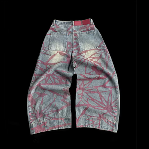 Jean baggy en denim déchiré de haute qualité pour homme, style streetwear vintage et hip-hop - Product Image 2