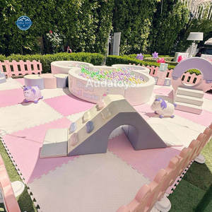 Aire de jeux intérieure pour filles, <span class=keywords><strong>piscine</strong></span> à balles en forme d'ours de couleur crème et équipement de jeux doux, location d'équipements pour fêtes, équipements pour écoles pour enfants - Product Image 2