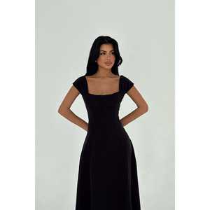 <b>Black</b> Luxury Women's <b>Dress</b> XL Empire Waistball Gown Rhinestone Short A-Line Straight for Formal Evening <b>Floor</b>-<b>Length</b> Ball Gown - Product Image 2