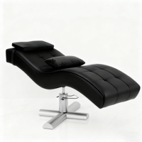 Table de massage électrique moderne et incurvée pour salon de beauté et spa, multifonctionnelle, avec cadre métallique réglable