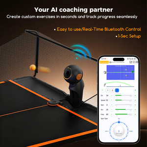 PUSUN DORA-PRO pour Machine de service de tennis de table professionnelle noire et orange, <span class=keywords><strong>Robot</strong></span> de tennis de table, <span class=keywords><strong>Ping</strong></span>-<span class=keywords><strong>Pong</strong></span>, Triple Drive Automatique - Product Image 5