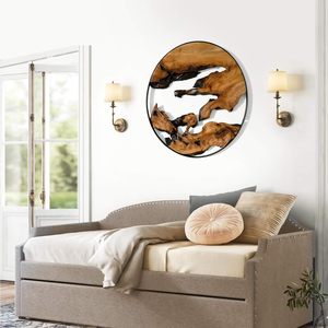 Decoración de pared de madera Raíz de lujo decoración de diseñador creativo - Product Image 2
