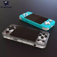 Powkiddy Q90 Portable 3.0 pouces écran HD double système rétro Console de jeu portable cadeau de Noël 16 simulateur Support PS1 jeux 3D