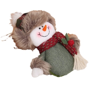 Muñecos Colgantes Navideños Nórdicos, Adornos Minimalistas de Fieltro de Santa Claus y Muñeco de Nieve para Crear una Escena Decorativa de Estilo Escandinavo - Product Image 5
