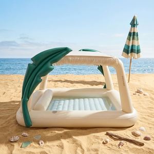 Innovador Tumbona Inflable para Piscina con Portavasos Integrado, Material Resistente a los Rayos UV, Elegante Esencial para el Verano - Product Image 1