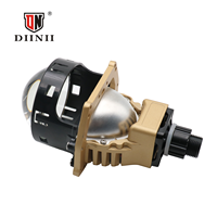 Lampe de projecteur Bi-LED 130W 50000lm 6500K+4000K avec ventilateur de refroidissement, mini projecteur laser H4, lentille de projecteur LED, phares LED, étanche IP67