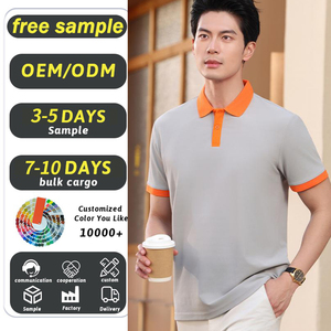 เสื้อยืดโพลีเอสเตอร์ 100% สำหรับสกรีนลายแบบซับลิเมชั่น MOQ ต่ำ  เสื้อยืดแขนสั้นผู้ชายสำหรับทำงาน เสื้อโปโลออกกำลังกายสำหรับผู้ชาย  มีจำหน่ายออนไลน์ - Product Image 1