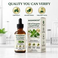 Gouttes d'huile d'origan extra forte 12,5 mg de carvacrol, soutien immunitaire, complément alimentaire non-OGM, 60 ml