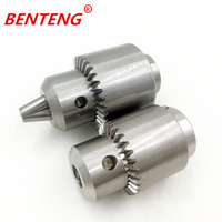 Mandrin de perçage à clé en acier inoxydable à 3 mors, type 0.3-4mm JT0, pour tarauds 6mm, 8mm, 10mm, 3/8-24UNF