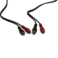 Kualitas tinggi nikel berlapis 2RCA Plug untuk 2RCA Plug Audio Video kabel