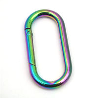 Mousqueton ovale personnalisé en alliage de zinc de 40 mm, robuste et durable, pour sacs, porte-clés, attaches de bagages, accessoires de sac à main
