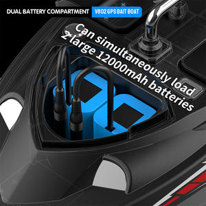 V802Pro GPS bateau appât <span class=keywords><strong>de</strong></span> pêche avancé sonar à double antenne Tech 4 trémies d'appâts avec signal d'hameçon et éclairage <span class=keywords><strong>de</strong></span> nuit - Product Image 2