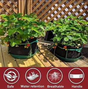 Sac de culture/Pots d'aération en tissu avec poignées vertes pour pommes de terre et plantes - Product Image 6