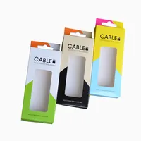 Индивидуальные подвесные перерабатываемые кабели для передачи данных, розничная упаковка, Упаковочная бумажная коробка для электронных продуктов с окошком