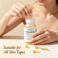 Gélules de Vitamine E 1000 UI pour Adultes, Sans OGM, Protection Cellulaire Antioxydante, Barrière Cutanée, Cheveux, Ongles, Immunité, Énergie, 60 Capsules