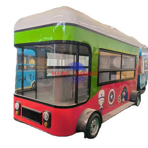 Carrito de Comida Ambulante Personalizado para Interiores, Quiosco de Comida, Camión de Comida Eléctrico, Cocina Móvil, Camión de Comida, Autobús para Fiestas - Product Image 1