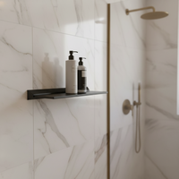 OLANG Étagère de douche d'angle murale en laiton moderne et étanche avec garantie de 5 ans pour les salles de bain d'hôtel