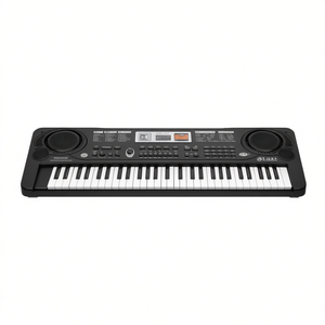 Piano numérique Db 61 touches pour enfants, clavier électrique d'apprentissage avec microphone, matériau plastique, alimenté par batterie, double usage USB - Product Image 1