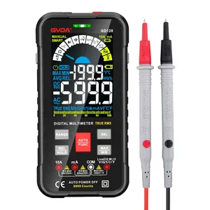 GVDA GD128 Digital-Multimeter 10000 Zählungen intelligenter Autoreichweite-Tester 1000 V 10 A Ohm Hz Kapazität Messer REL AC DC DMM-Mehrzahnmesser