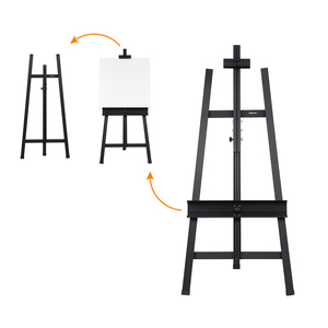 חתונה עכשווית שחור מותאם אישית קומה גדולה אמנות פרסום תצוגת מתכת - Product Image 1