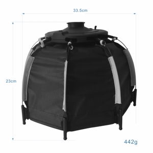 PVC Parabólico de 30 cm de Profundidad para Rejilla de 60 cm, Equipo de Iluminación para Fotografía AMBITFUL - Product Image 6