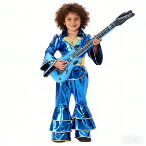 Disfraz de Halloween con Lentejuelas Brillantes, Traje <span class=keywords><strong>Disco</strong></span> Retro de los 70 y 80, para Mujeres, Hombres, Niños, Cantantes, Actuaciones en Escenario y Discotecas - Product Image 2