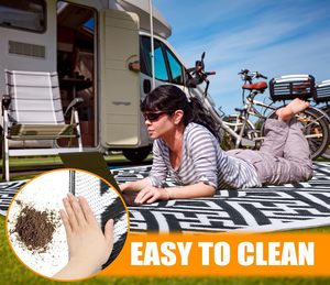 Các Nhà Sản Xuất Bán Buôn Sang Trọng PP Double-Layer Dệt Vườn Patio Thảm Chống Lão Hóa Tùy Chỉnh Vườn In Logo RV Thảm - Product Image 4