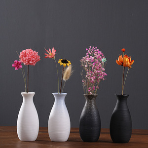 Modern Minimalist White Handmade Small Ceramic <b>Vase</b> for Living Room Flower Arrangement Home Decor Accent Piece - Product Image 2