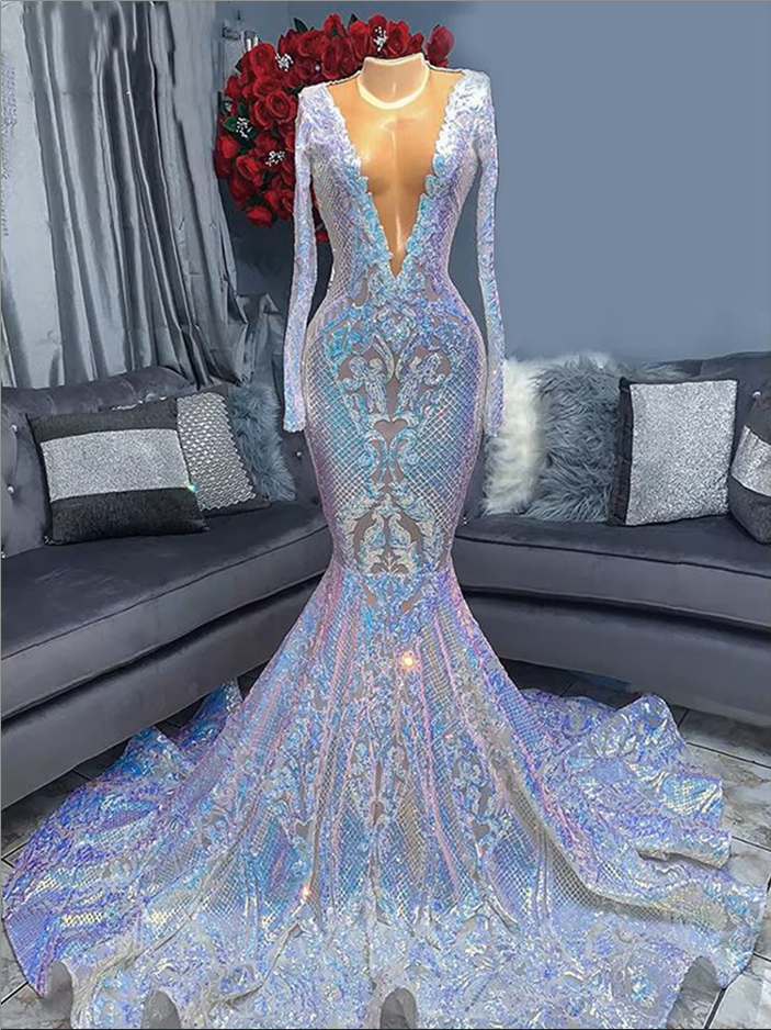 slim fit dress slacks ASHLEYlauren 112368 Strapless Beaded Wrap Gown
