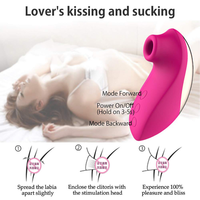 Saugender Vibrator Erotikspielzeug - Heizender Sauger Klitoris-Stimulator Wasserdichter Nippel-Massager für Frauen und Paare