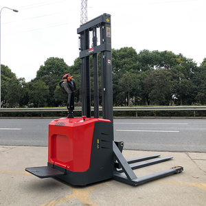 Carretilla elevadora eléctrica 1000kg 1500kg 2000kg Apilador de palés eléctrico <span class=keywords><strong>Walkie</strong></span> con horquilla ajustable de pierna a horcajadas - Product Image 1