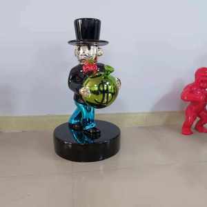 Vente en gros, sculpture de monopole Alec en placage 80cm, statues de monopole grandeur nature, statue en résine Alec <span class=keywords><strong>Monopoly</strong></span> - Product Image 2