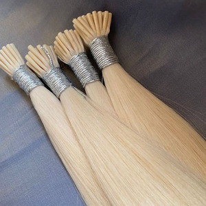 Venta al por mayor Queratina italiana I Tip Blonde Highlight I Tip Extensiones de cabello Cabello humano I Tip Extensión de cabello humano - Product Image 3